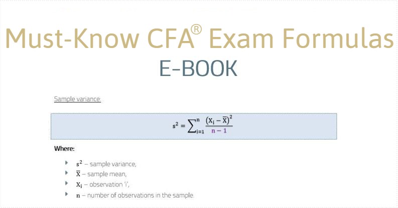 CFA Must-Know Formulas E-book