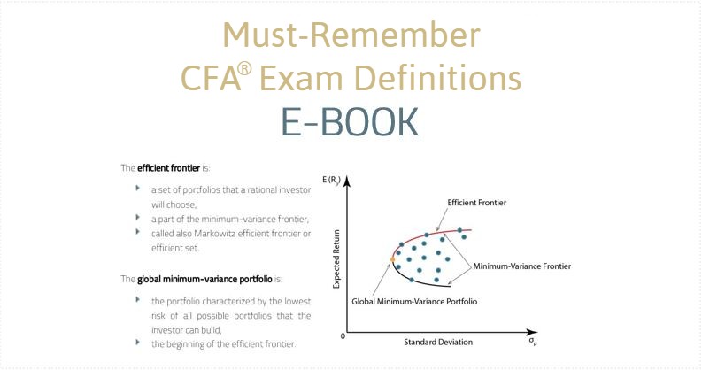 CFA Must-Remember Definitions E-book