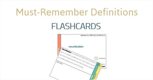 CFA Exam Must-Remember Definitions Flashcards