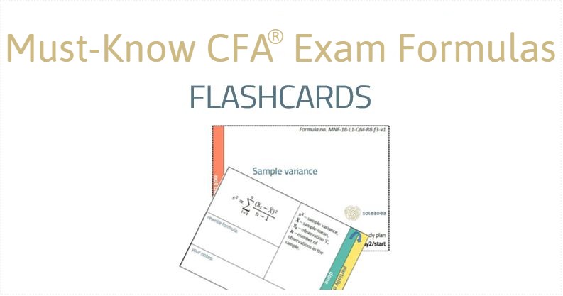 CFA Must-Know Formulas Flashcards